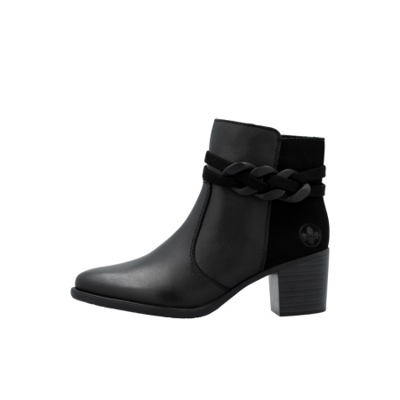 Lak Korak Rieker ženska kratka čizma Y2066-00