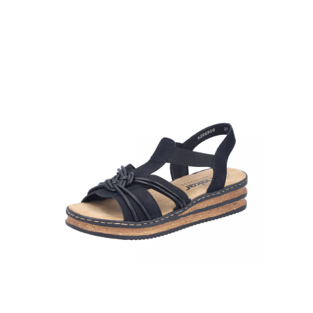 Lak Korak Rieker ženske sandale 62969-00