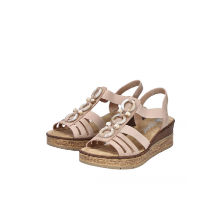 Lak Korak Rieker ženske sandale 63778-31