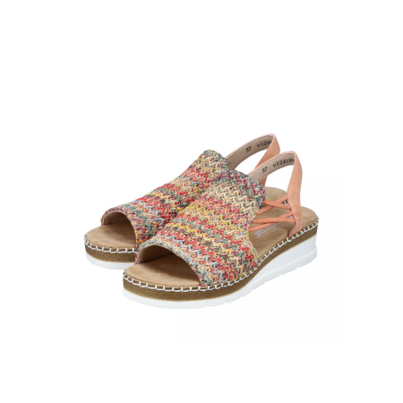 Lak Korak Rieker ženske sandale V1241-90
