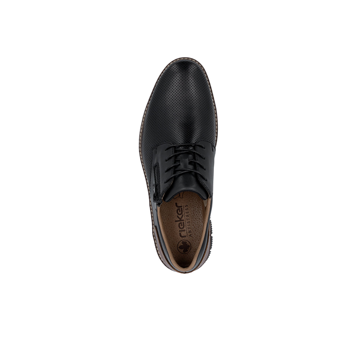 Rieker muške polucipele 14412-00 Lak Korak