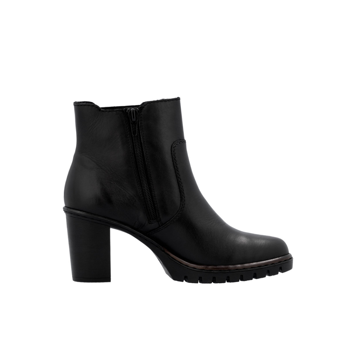 Rieker ženska kratka čizma Y2577-00 Lak Korak