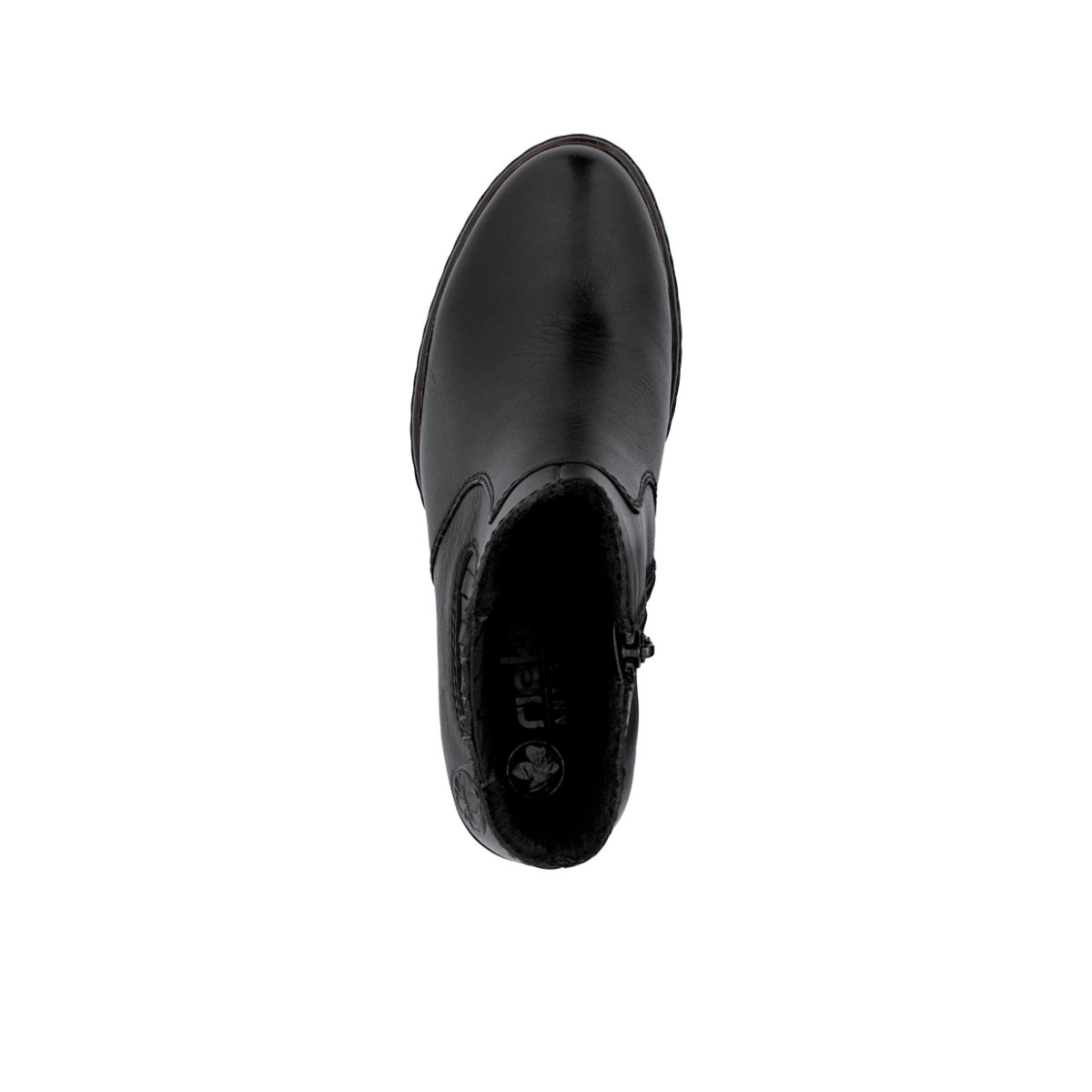 Rieker ženska kratka čizma Y2577-00 Lak Korak