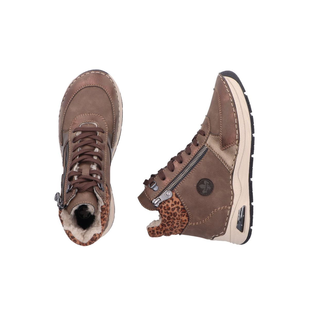 Rieker ženske gležnjače 44565-25 Lak Korak