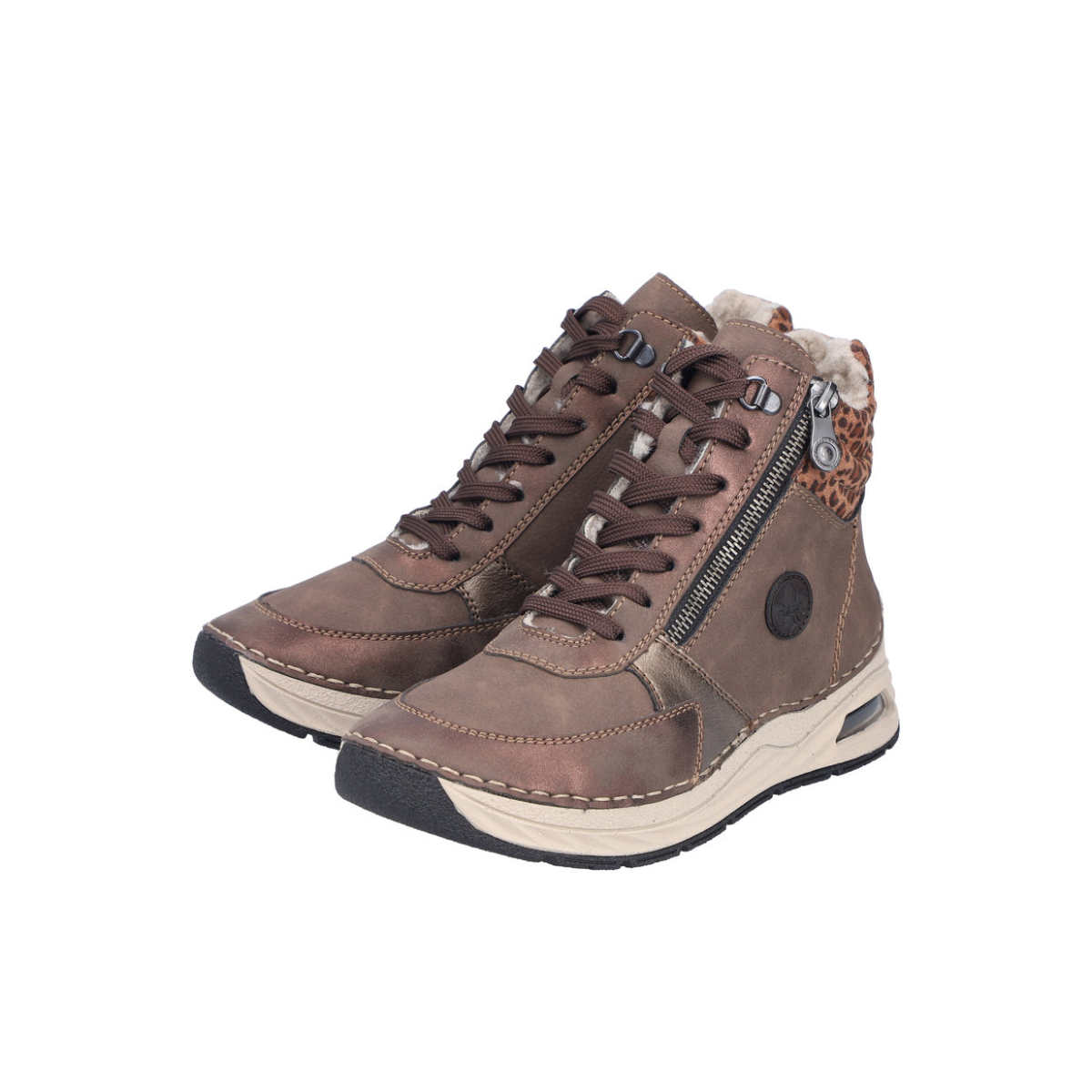 Rieker ženske gležnjače 44565-25 Lak Korak