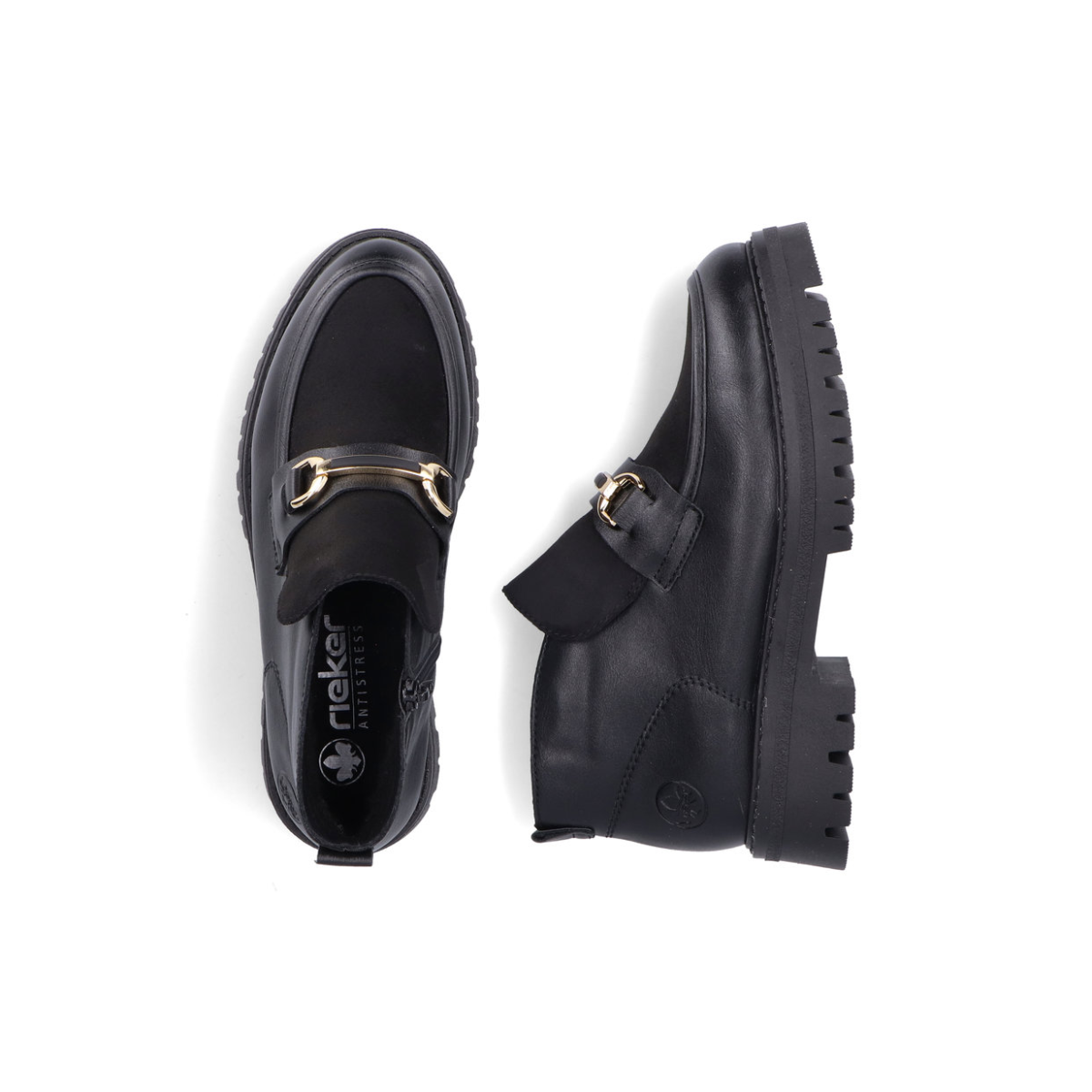 Rieker ženske gležnjače 47582-00 Lak Korak