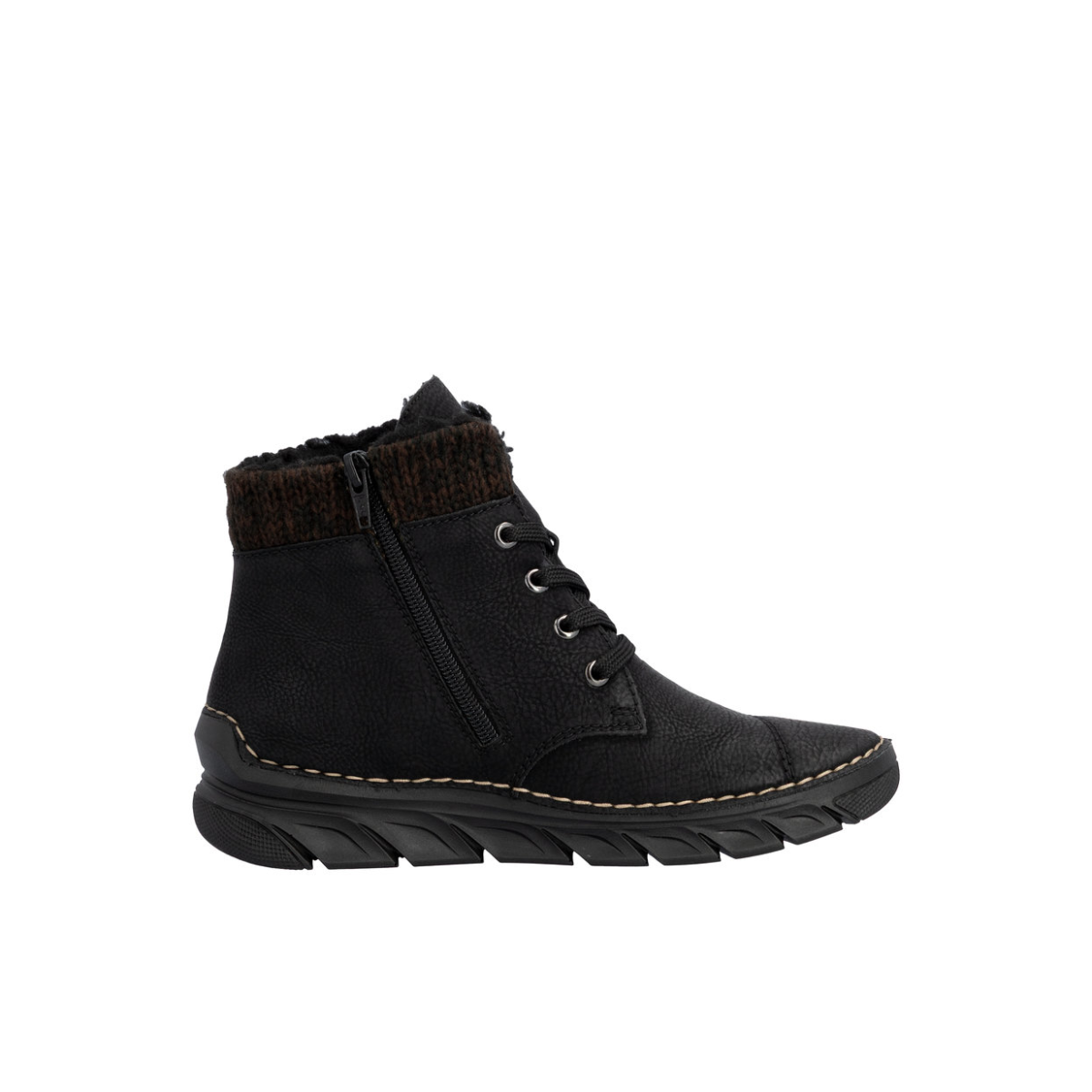 Rieker ženske gležnjače 55031-00 Lak Korak