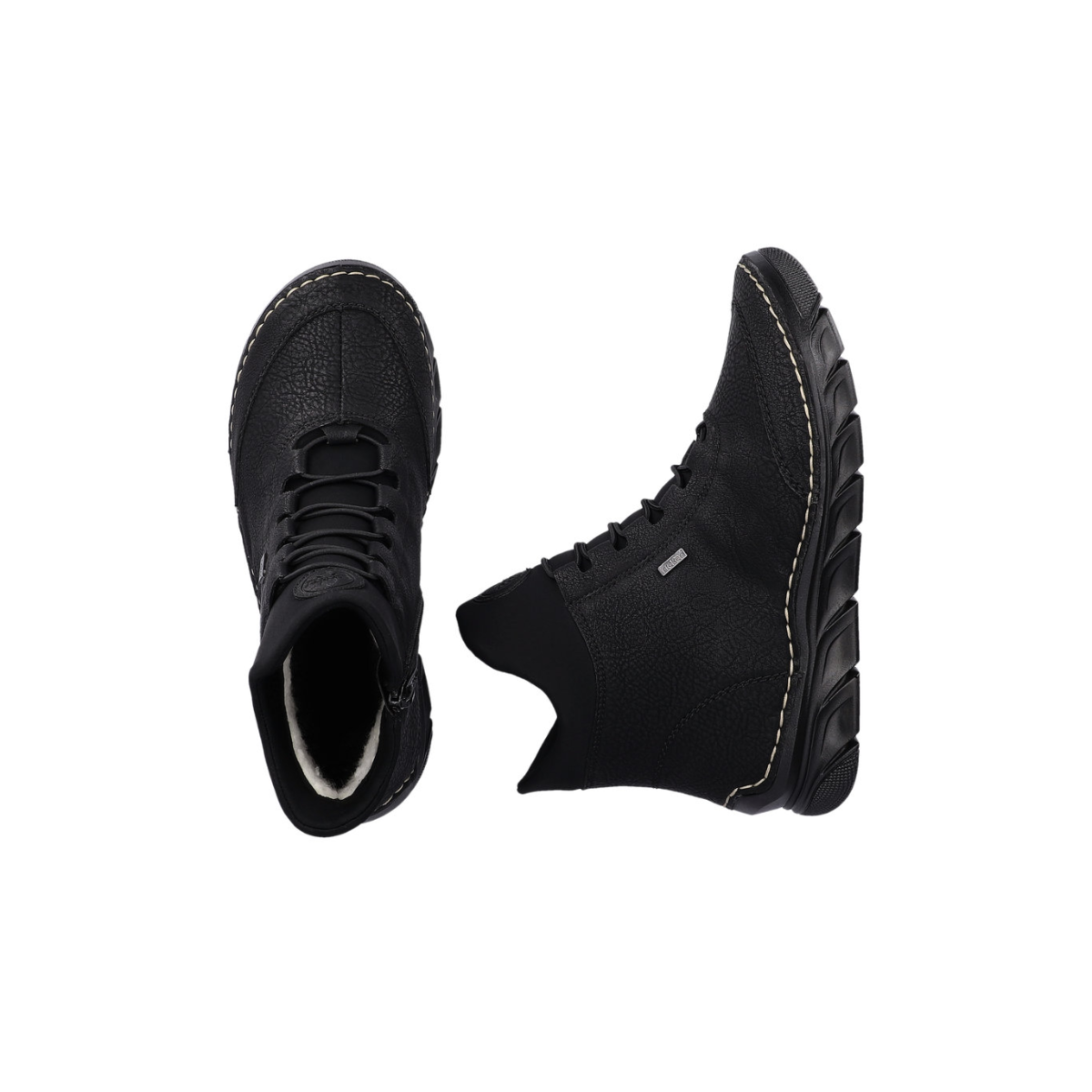 Rieker ženske gležnjače 55069-00 Lak Korak