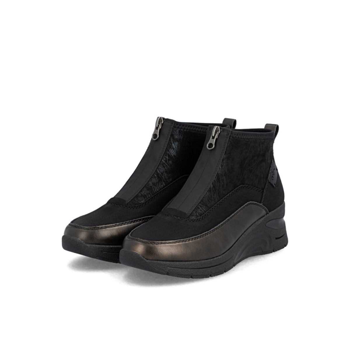 Rieker ženske gležnjače N9362-01 Lak Korak