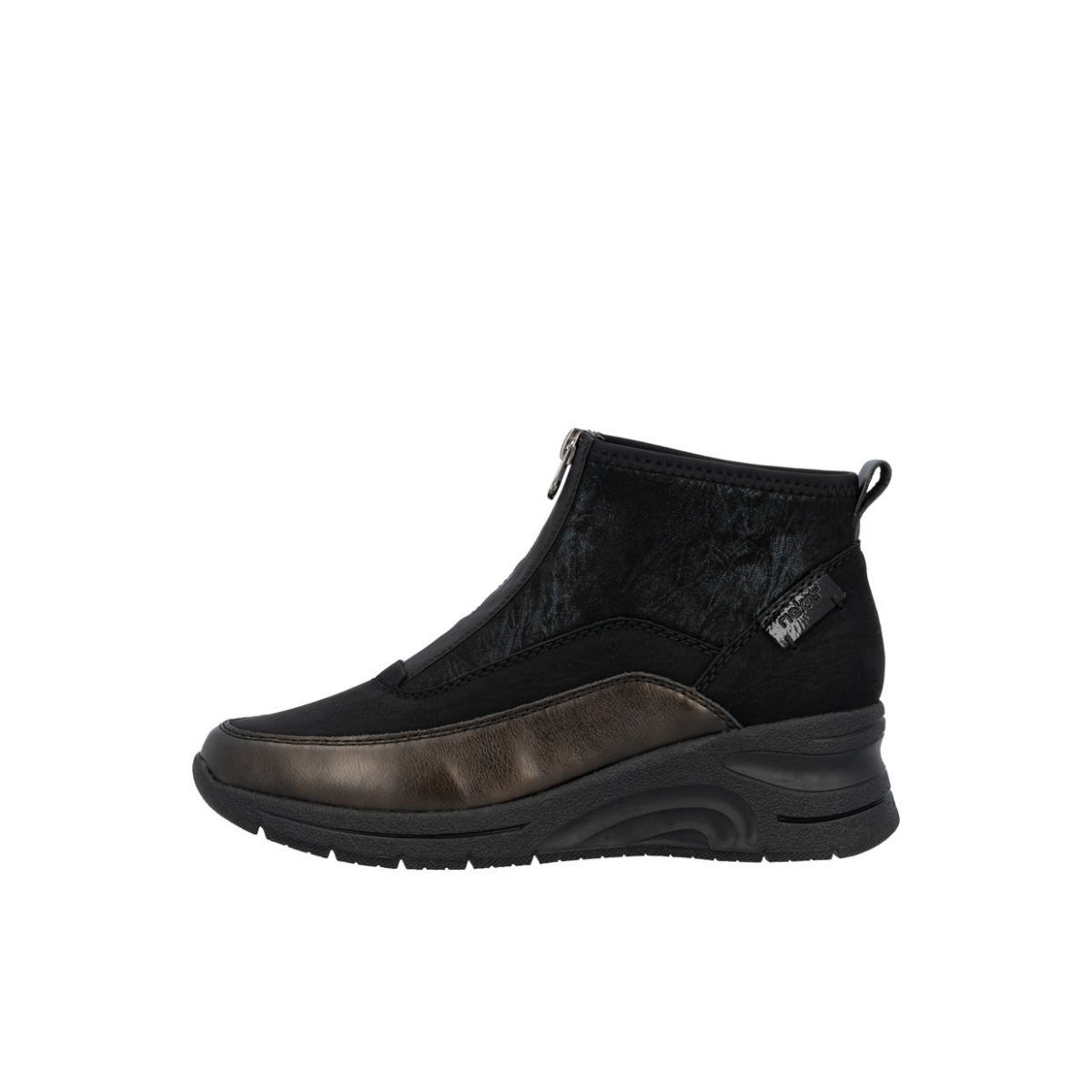 Rieker ženske gležnjače N9362-01 Lak Korak