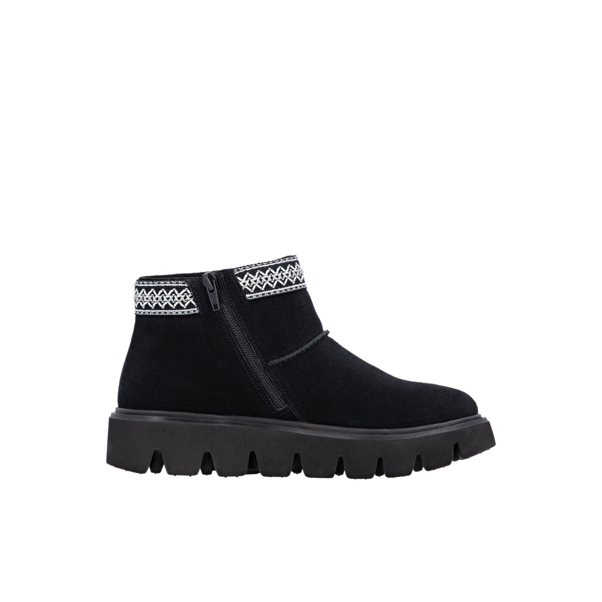 Rieker ženske gležnjače W2074-00 Lak Korak