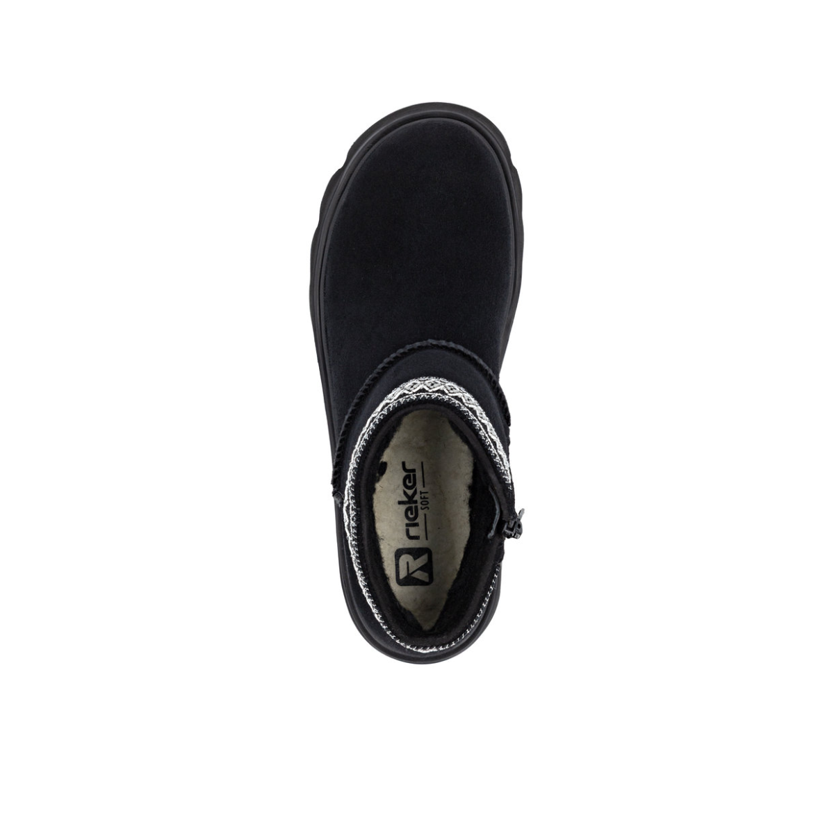 Rieker ženske gležnjače W2074-00 Lak Korak