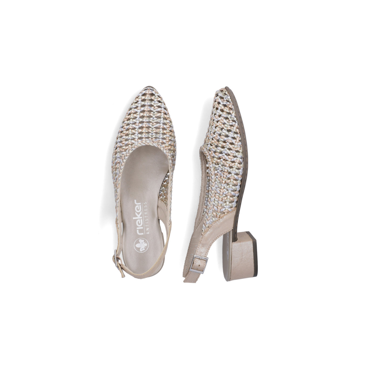 Rieker ženske polucipele 47078-90 Lak Korak