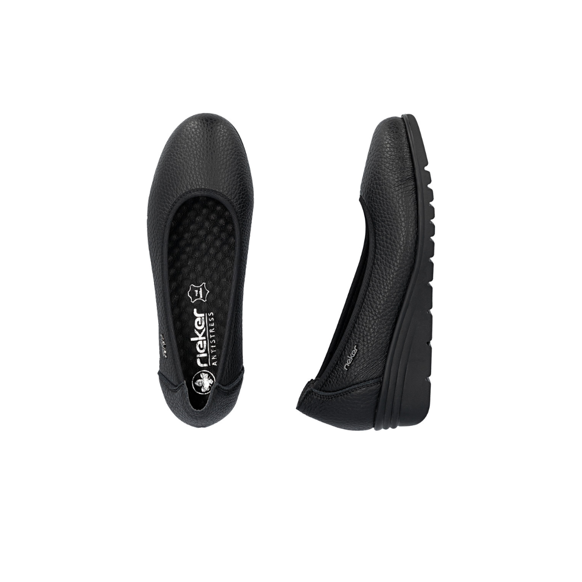 Rieker ženske polucipele L5360-00 Lak Korak