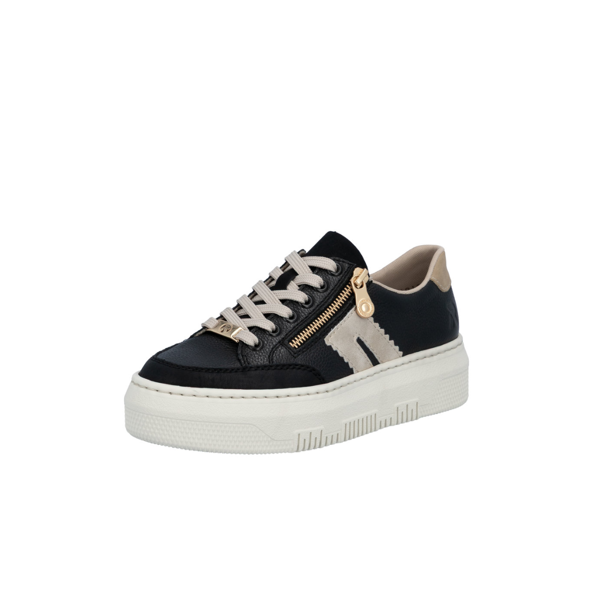 Rieker ženske polucipele M1912-00 Lak Korak