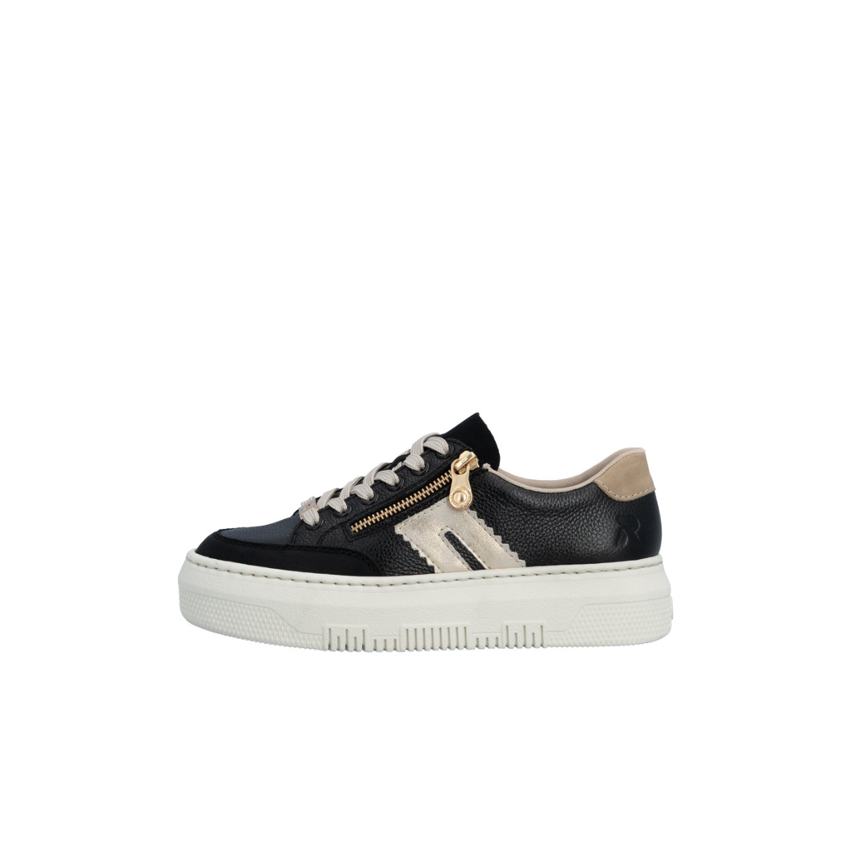 Rieker ženske polucipele M1912-00 Lak Korak