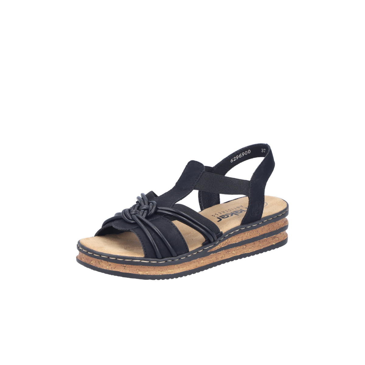 Rieker ženske sandale 62969-00 Lak Korak