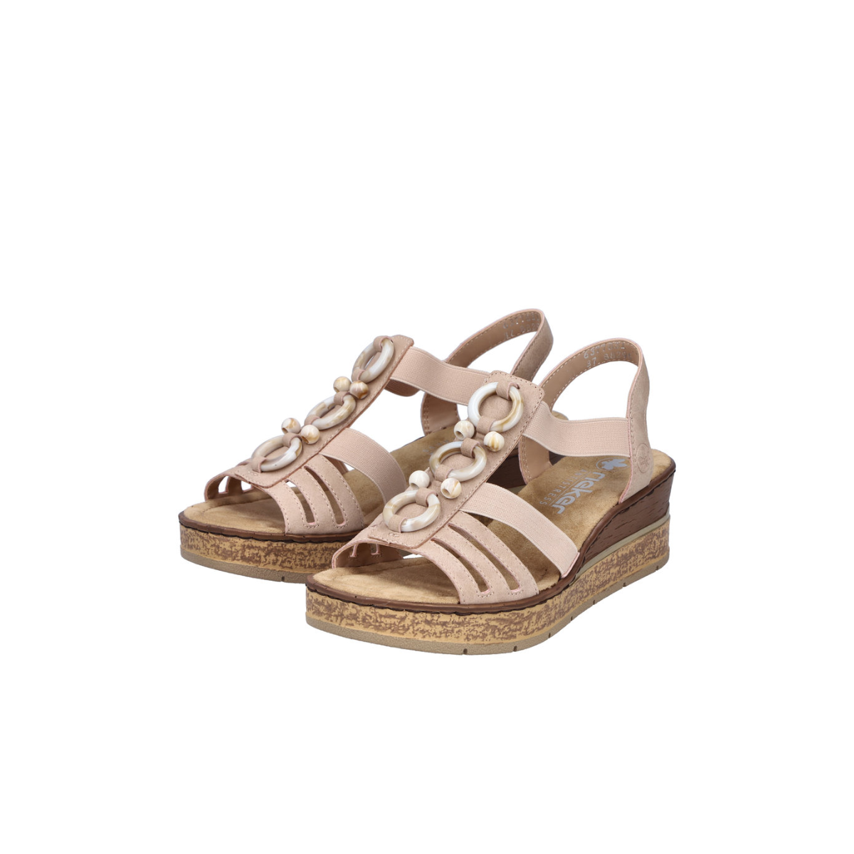 Rieker ženske sandale 63778-31 Lak Korak