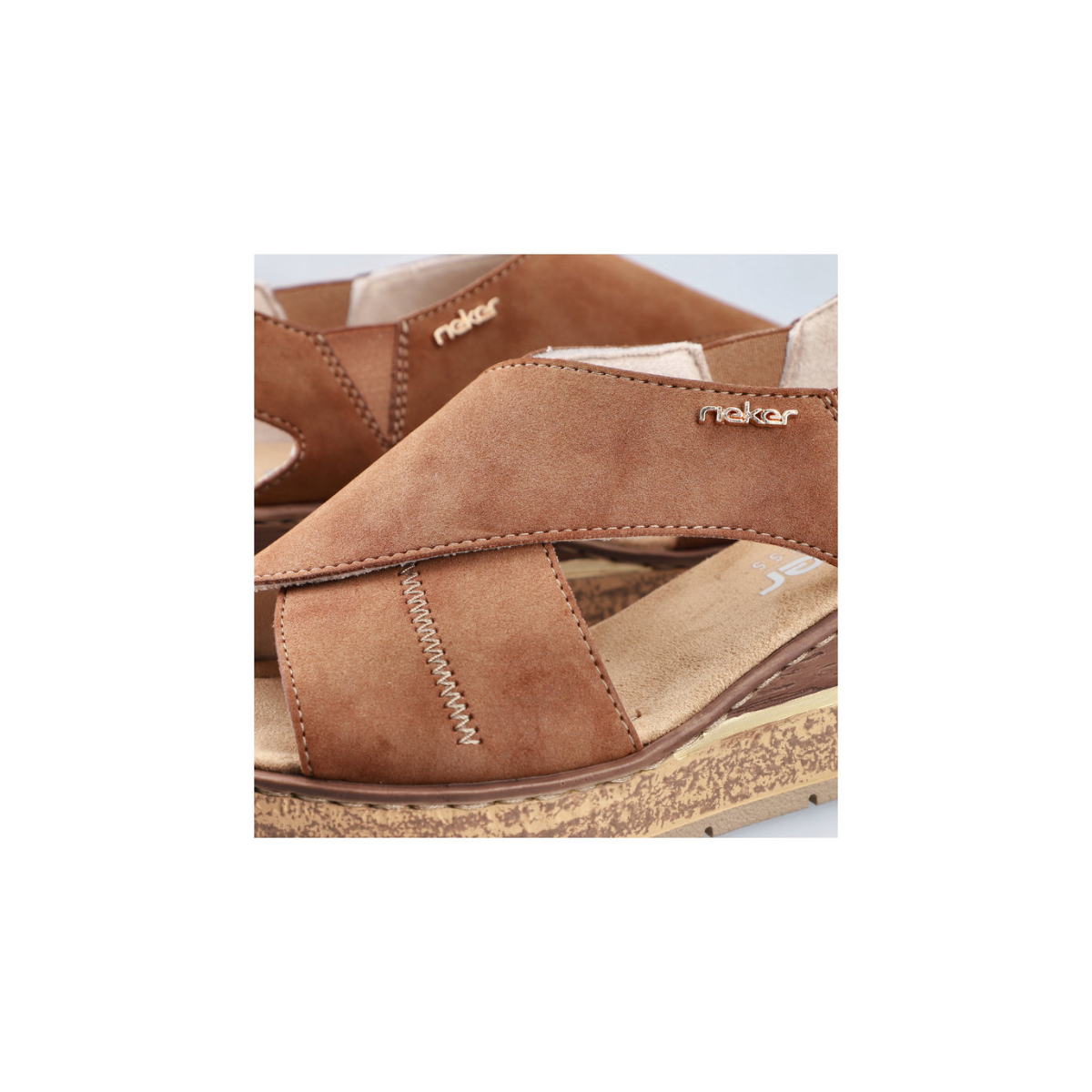 Rieker ženske sandale 63782-24 Lak Korak