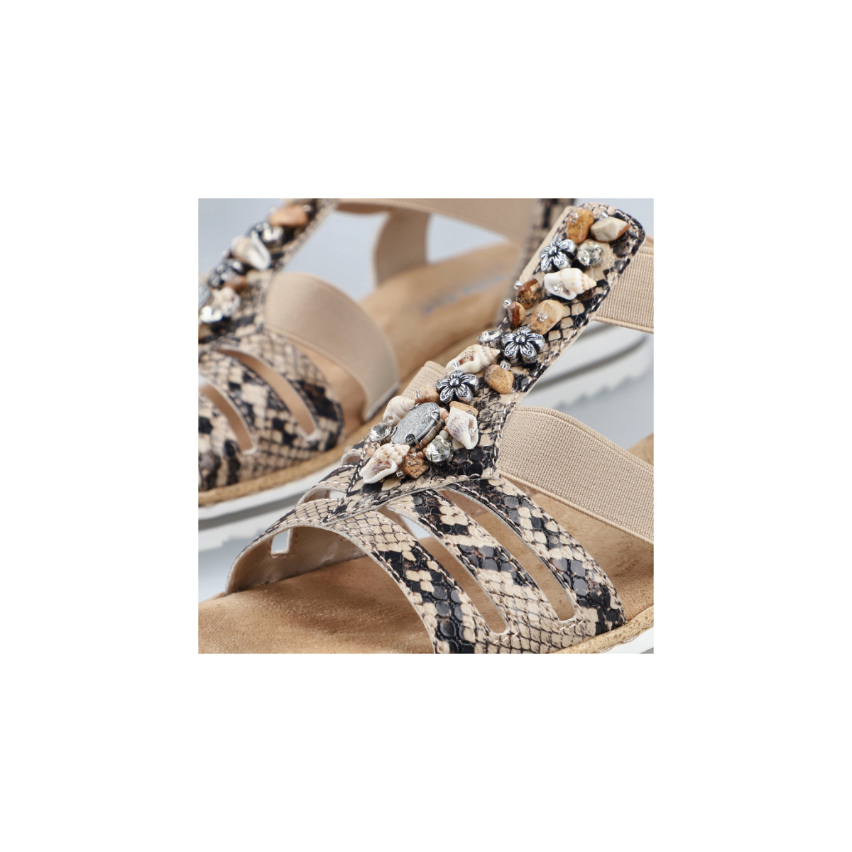 Rieker ženske sandale V0649-20 Lak Korak