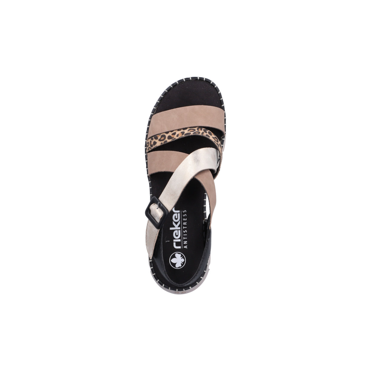 Rieker ženske sandale V1063-90 Lak Korak