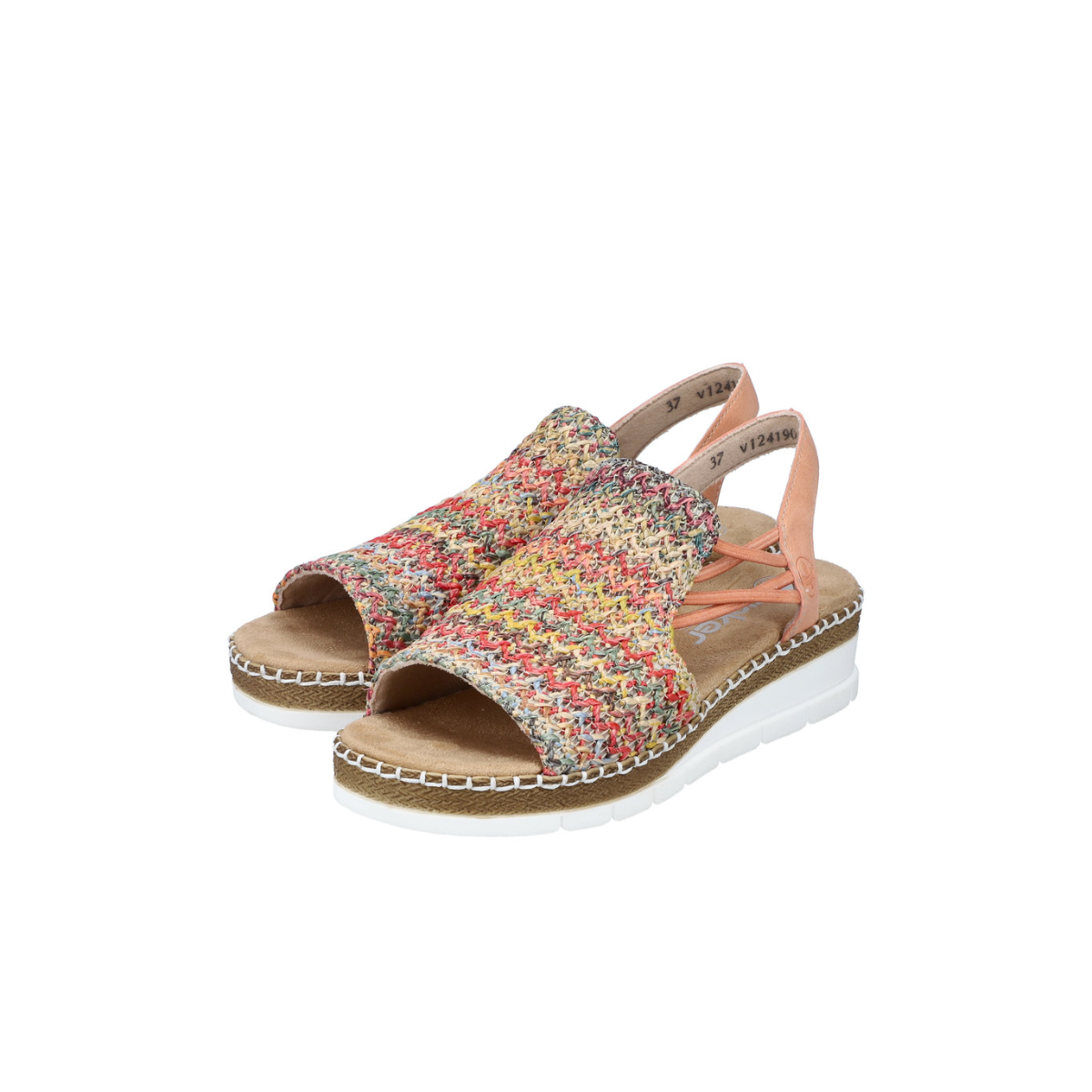 Rieker ženske sandale V1241-90 Lak Korak