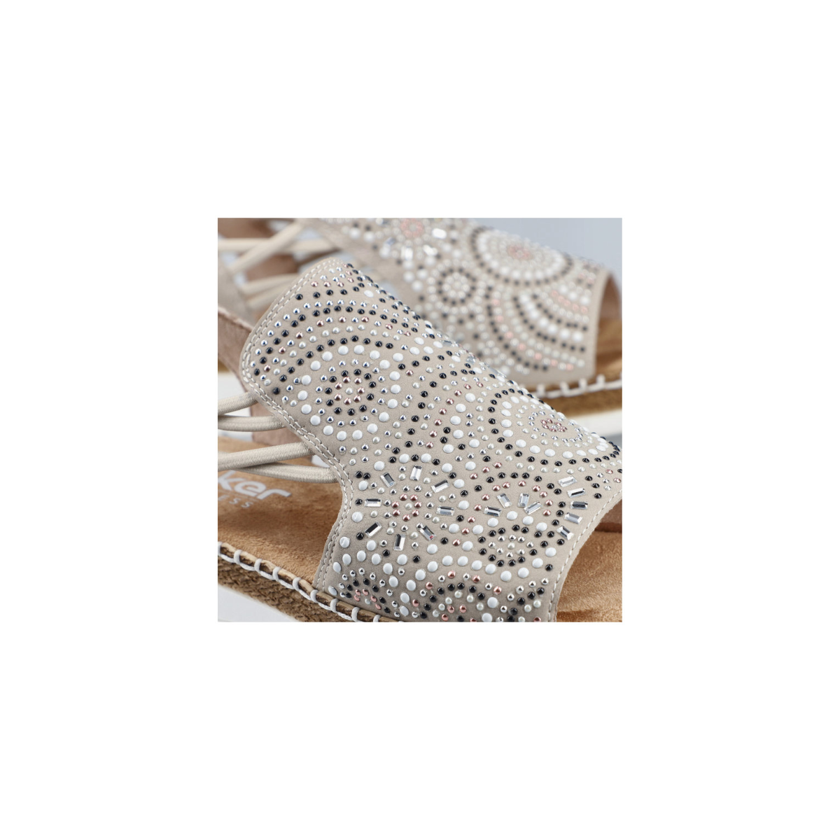 Rieker ženske sandale V1246-62 Lak Korak