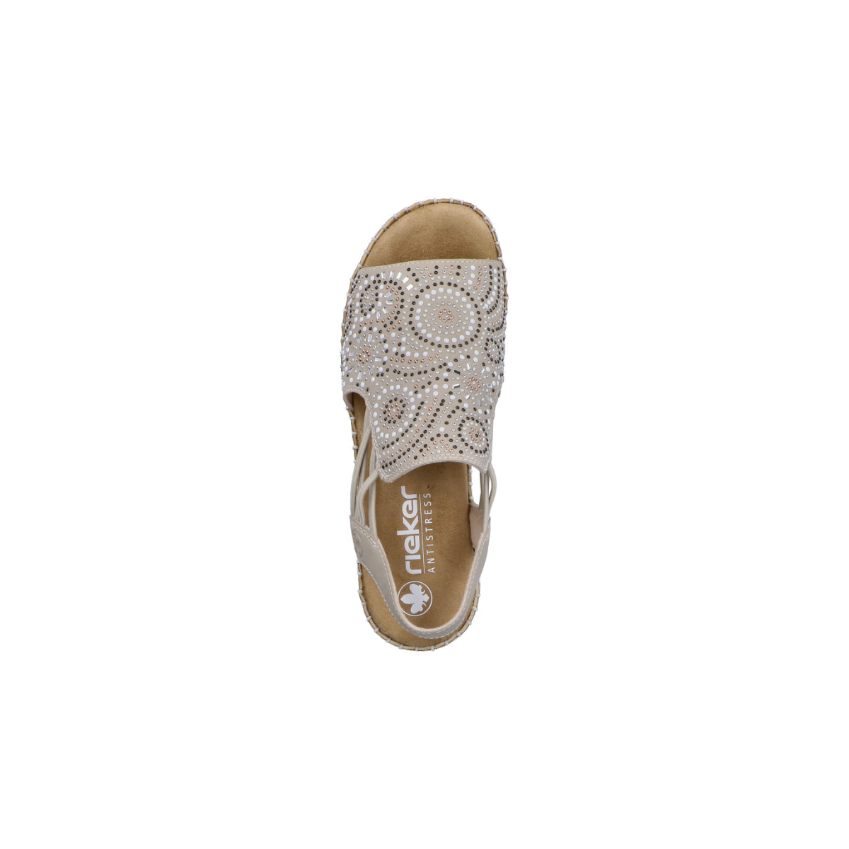 Rieker ženske sandale V1246-62 Lak Korak