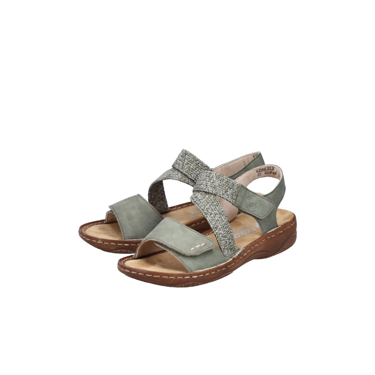 Rieker ženske sandale V2862-52 Lak Korak